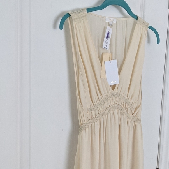 ARITZIA wilfred aparte birch silk dress beige XS NEW @x - Picture 9 of 11